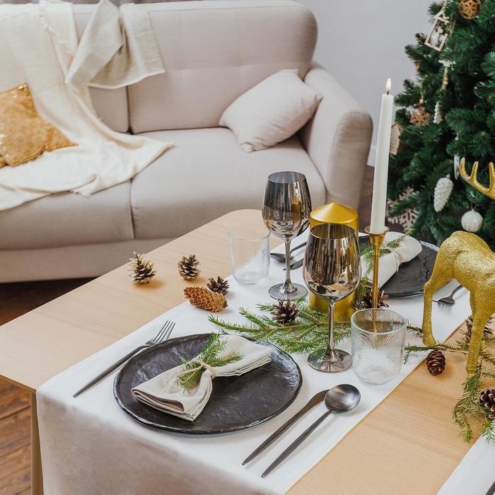 Столовые приборы из нержавеющей стали Magistro «Фолк», 4 предмета, цвет чёрный Столовые приборы из нержавеющей стали Magistro «Фолк», 4 предмета, цвет чёрный