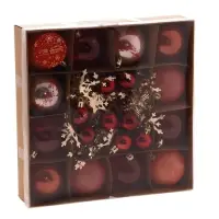 Ёлочные игрушки &laquo;Каникулы&raquo;, шары новогодние, d=6 и 2.5 см, 21 шт., ассорти грация + мишура 1 м, МИКС