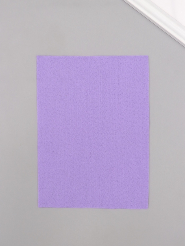 Фетр мягкий 1.5 мм Фетр мягкий 1.5 мм "Светло-сиреневый" набор 4 листа 15х20 см