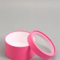 Подарочная коробка, сливовая, завальцованная с окном, 18 х 10 см