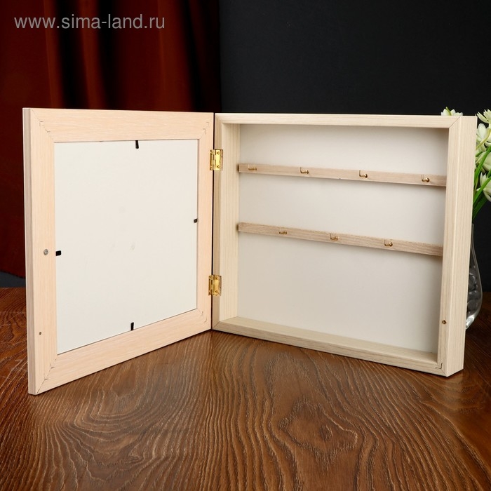 Ключница Ключница "Яхта у причала" молочный дуб 26х31 см