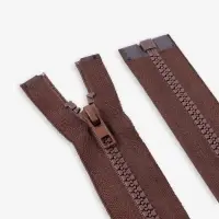 Молния &laquo;Трактор&raquo;, №5, разъёмная, замок автомат, 80 см, коричневая