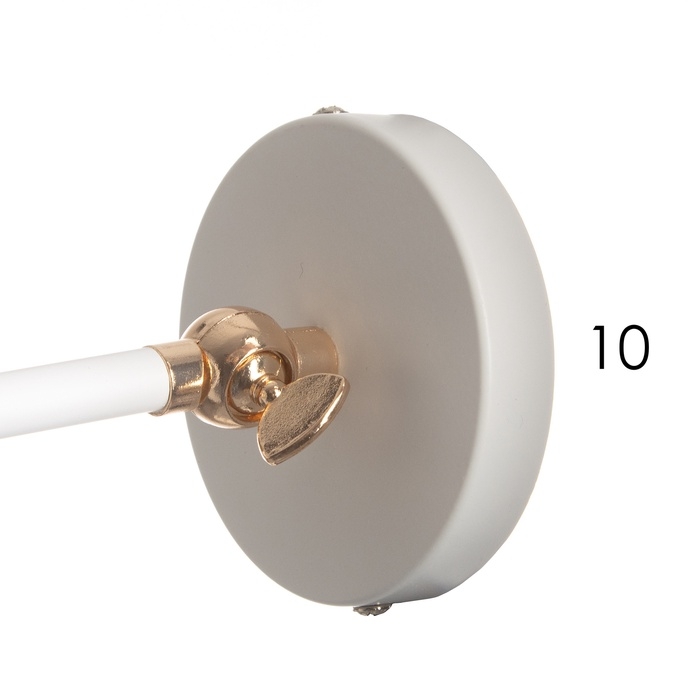 Бра Бра "Селена" Е27 40Вт бело-золотой 14х14х11 см