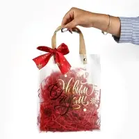 Подарочный пакет с наполнителем,лентой и гирляндой, 20 × 8 × 25 см Подарочный пакет с наполнителем,лентой и гирляндой, 20 × 8 × 25 см