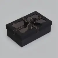 Набор подарочных коробок 3 в 1, прямоугольные с окном 23&times;16&times;9.5 21&times;14&times;8.0 19&times;12&times;6.5 см