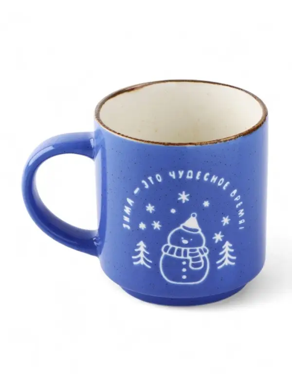 Кружка новогодняя керамическая &laquo;Чудесное время&raquo;, 250 мл, ручная работа