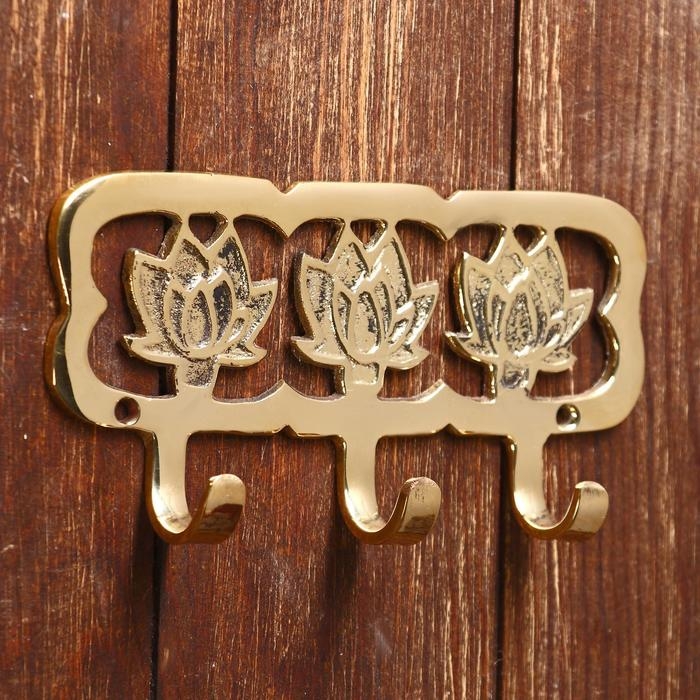 Ключница Ключница "Жасмин" латунь 18х9х2,5 см