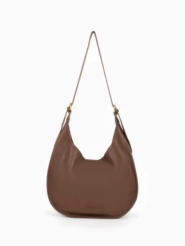 Сумка - мешок женская TEXTURA, на магните, с косметичкой, 34&times;12&times;27 см, коричневая