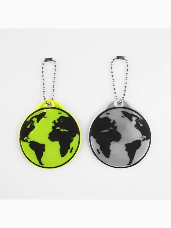 Светоотражающий элемент &laquo;Земля&raquo;, двусторонний, 6&times;5.5 см, цвет МИКС