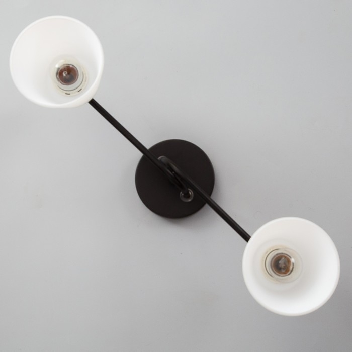 Люстра "Адель" 2х40Вт Е27 черный/золото 45х12х25см