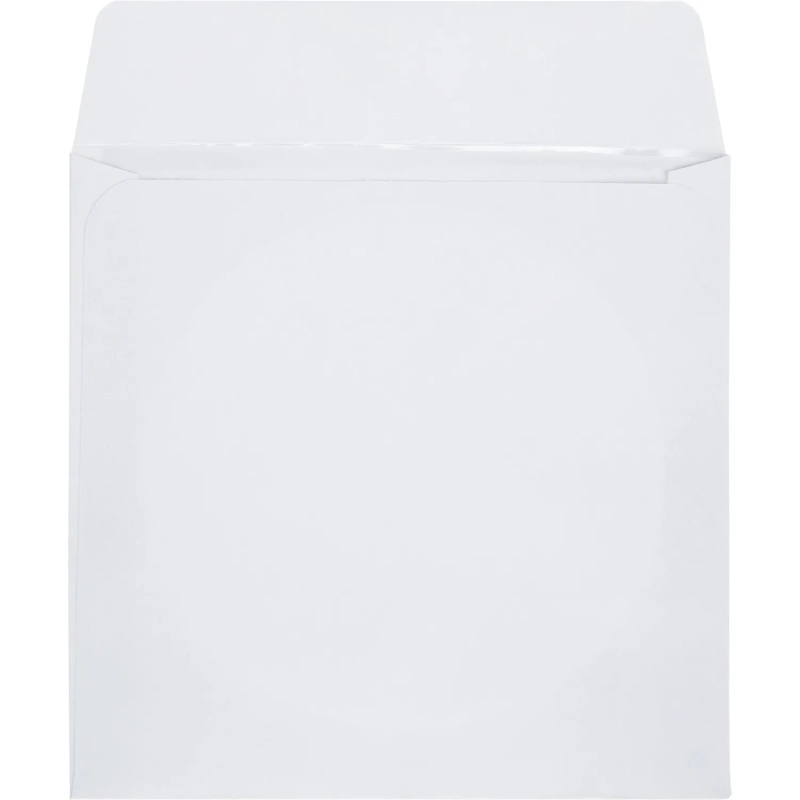 Конверт Белый CD декстрин 125х125 окно d100мм 25шт/уп/4573