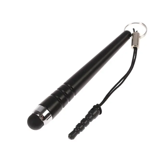 Стилус Luazon, «Капля», для планшета и телефона, 6 см, тепловой, с креплением, чёрный