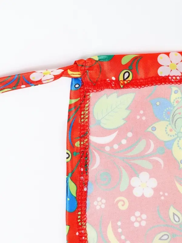 Карнавальная юбка "Марья Кудесница" цвет красный