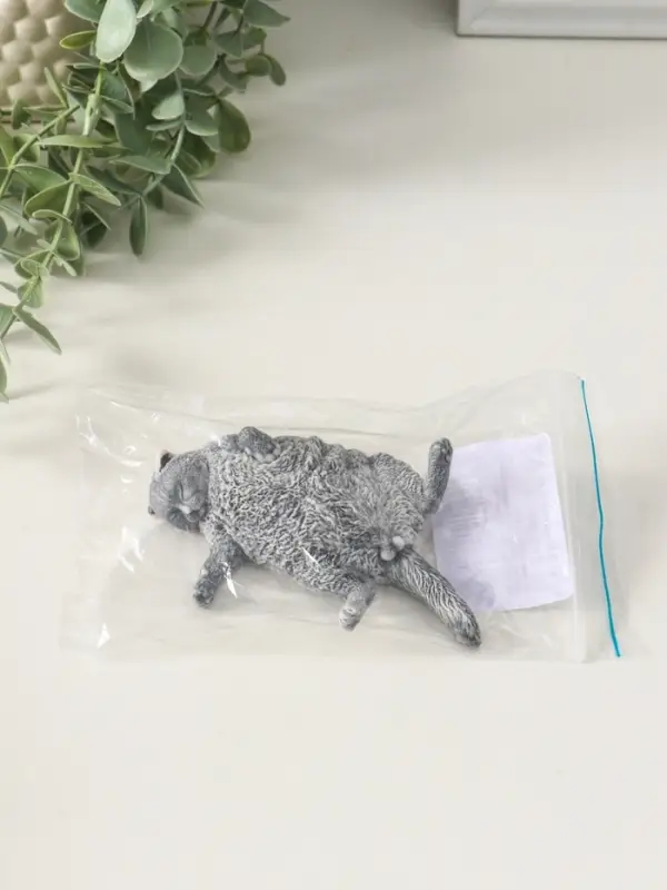 Сувенир "Кот лежит на спине" 3 см