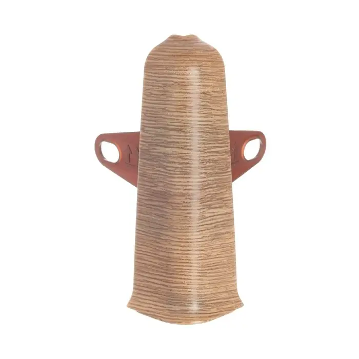 Угол наружный (внешний) для плинтуса «Деконика», с крепежом, 85 мм, цвет 211 дуб рустик Угол наружный (внешний) для плинтуса «Деконика», с крепежом, 85 мм, цвет 211 дуб рустик