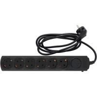 Сетевой фильтр Ippon BK-6-EU-1.8-10-B 1.8м (6 розеток) черный (1804735)