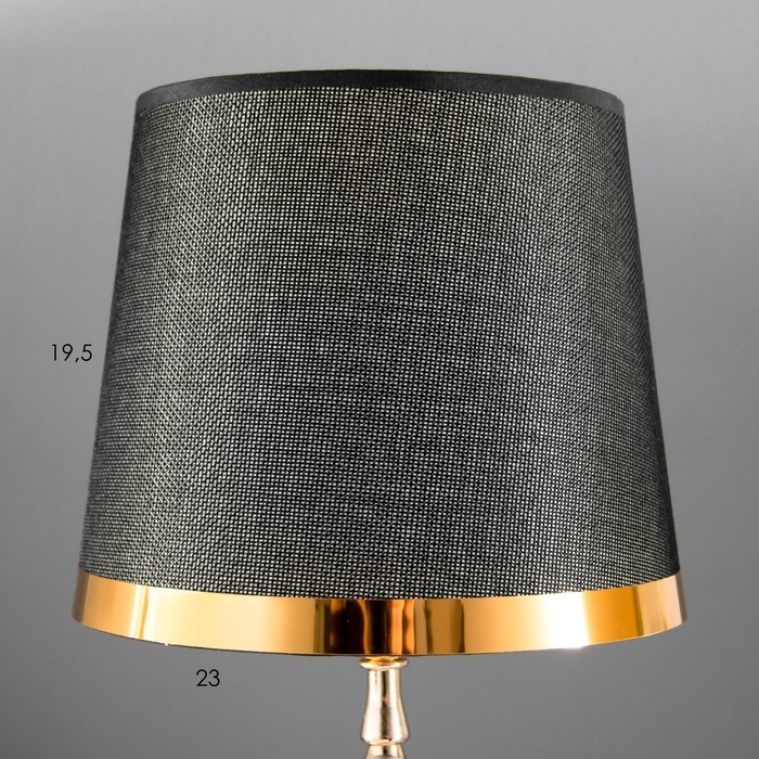 Настольная лампа Настольная лампа "Лианелия" Е27 40Вт черно-золотой 25х24х41 см RISALUX