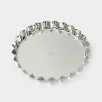 Форма для выпечки, d=26 см, h=2.8 см, жесть, серебристая