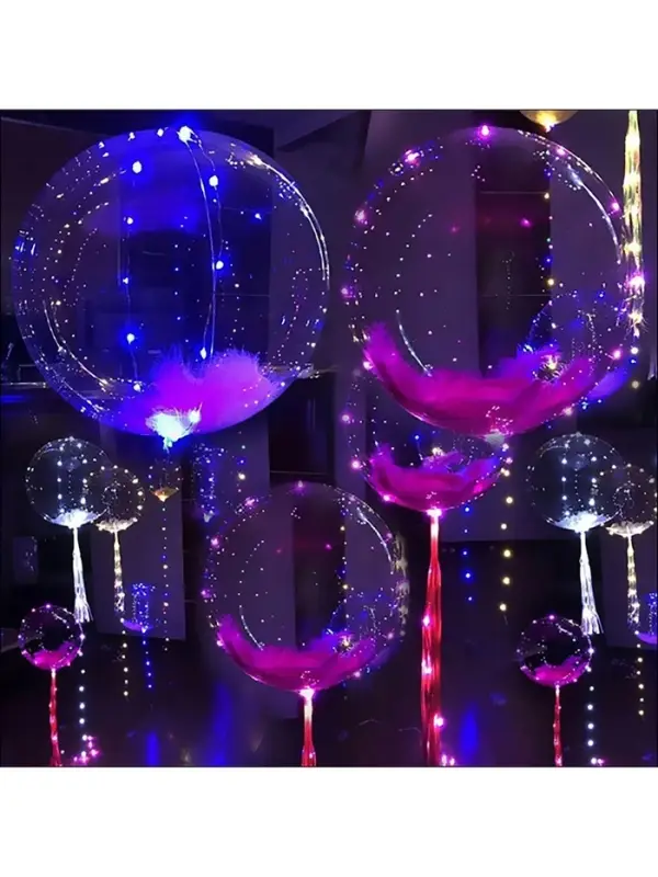 Светодиодная лента для воздушного шара, гирлянда, 3 метра, 31 диод, белая