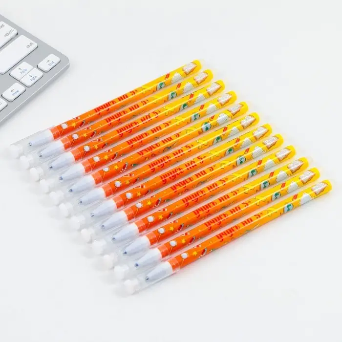 Ручка пиши-стирай, синяя паста, гелевая, 0.5 мм с колпачком «Для пятёрок» Ручка пиши-стирай, синяя паста, гелевая, 0.5 мм с колпачком «Для пятёрок»