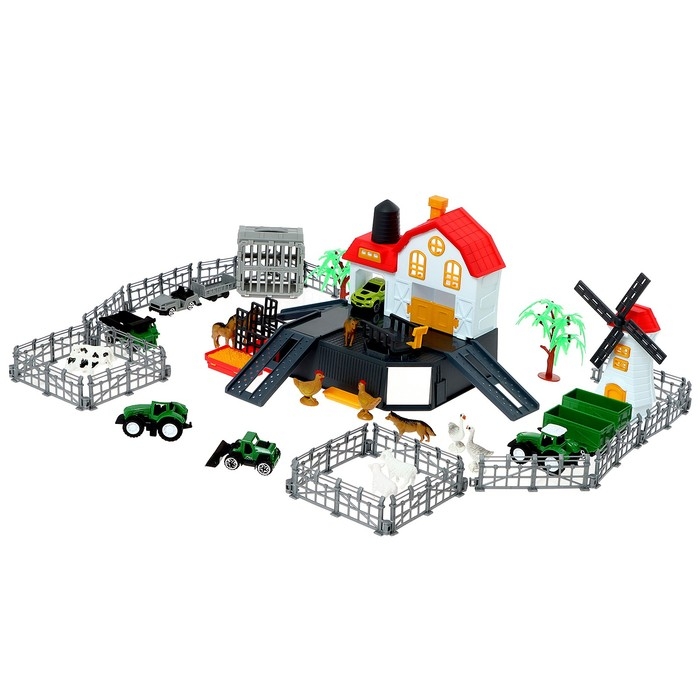 Парковка «Ферма», амбар, вольеры, транспорт, животные Парковка «Ферма», амбар, вольеры, транспорт, животные