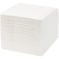 Салфетки бумажные Мягкий знак белые, 2 слоя, 24х24, 100 листов/уп.