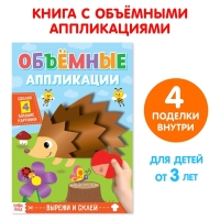 Аппликации объёмные «Ёжик», 20 стр., формат А4