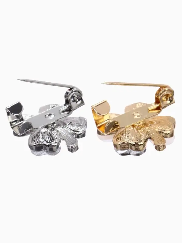 Брошь &laquo;Клевер&raquo;, кошачий глаз, МИКС