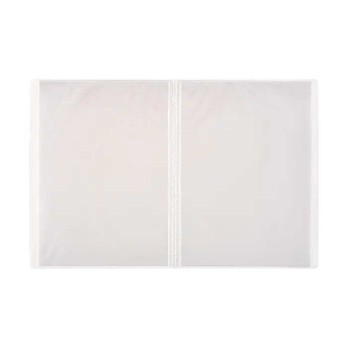 Папка с 20 вкладышами А4, 500 мкм, Calligrata, текстура &laquo;песок&raquo;, белая