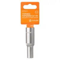 Головка торцевая 1/2"DR шестигранная 10мм, L=78мм пласт.подвес
