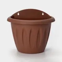 Кашпо для цветов настенное Martika &laquo;Фелиция&raquo;, 3.4 л, d=24 см, пластик, коричневое