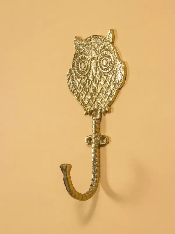 Крючок настенный Крючок настенный "Филин" 10х9х14 см, алюминий