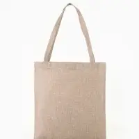 Сумка текстильная шопер на молнии, 33&times;0.5&times;38 см, бежевая