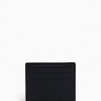 Картхолдер, на 6 карт, отделение для купюр, чёрный