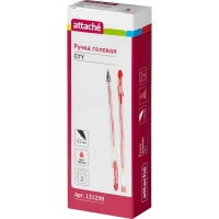 Ручка гелевая неавтомат. Attache City 0,5мм красный Россия