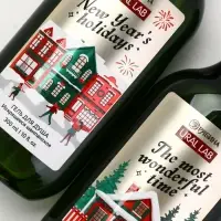 Подарочный набор новогодний: гель для душа, пена для ванны и мочалка, URAL LAB