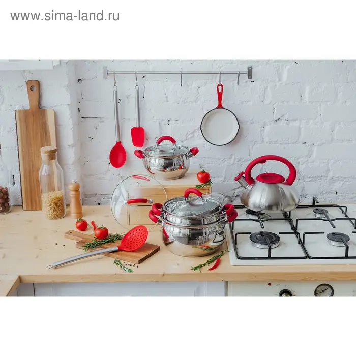 Лопатка кондитерская Доляна «Редмонд», 27,5 см, цвет красный Лопатка кондитерская Доляна «Редмонд», 27,5 см, цвет красный