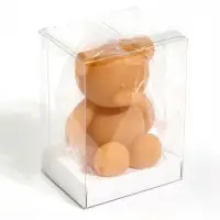 Свеча декоративная "Мишка" 5х4,3х6,5 см, 4 ч, карамельный