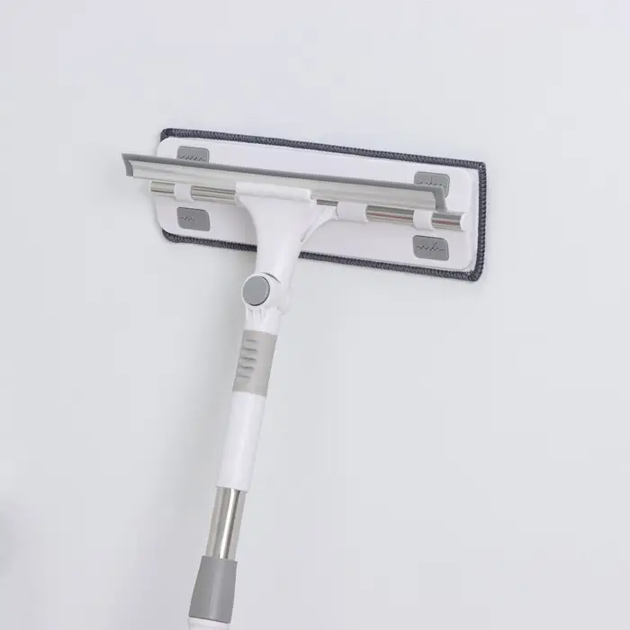 Окномойка с насадкой из микрофибры, фиксатор, стальная телескопическая ручка, 28,5×8,5×85(135) см Окномойка с насадкой из микрофибры, фиксатор, стальная телескопическая ручка, 28,5×8,5×85(135) см