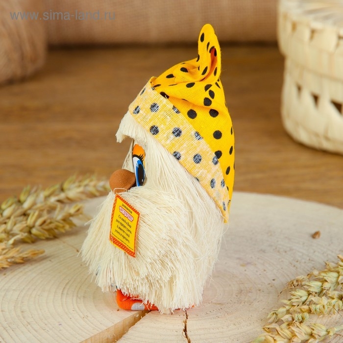 Оберег «Домовой с самоваром», 12 см, микс Оберег «Домовой с самоваром», 12 см, микс