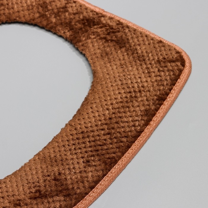 Чехол на сиденье для унитаза на липучках Доляна «Плюш», 34×40 см, цвет МИКС Чехол на сиденье для унитаза на липучках Доляна «Плюш», 34×40 см, цвет МИКС