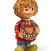 Садовая фигура из полистоуна &laquo;Домовичок Счастья&raquo;, 28&times;11&times;13 см
