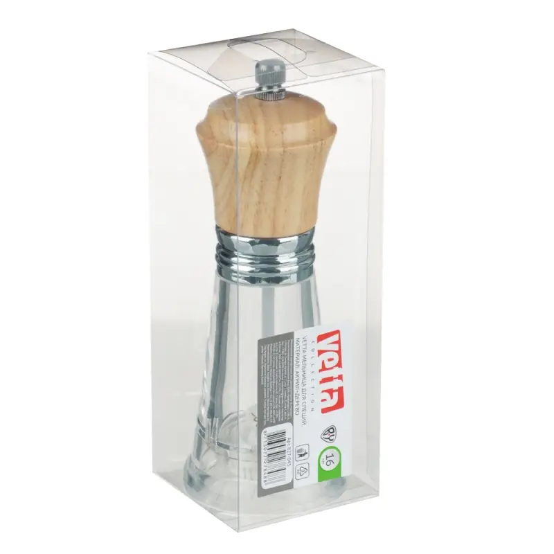 VETTA Мельница для специй акрил+дерево 16см P019-06P