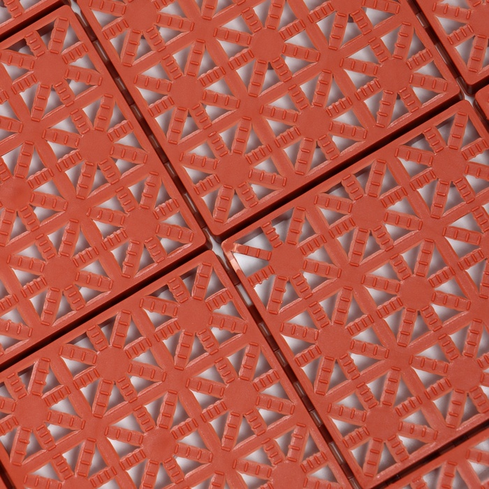 Универсальное покрытие POL-PLAST 30 х 30 см, терракот, набор 9 шт. Универсальное покрытие POL-PLAST 30 х 30 см, терракот, набор 9 шт.