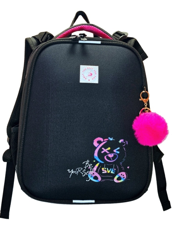 Рюкзак каркасный, школьный, 38×30×16 см, эргономичная спинка «Неоновый медведь» Рюкзак каркасный, школьный, 38×30×16 см, эргономичная спинка «Неоновый медведь»