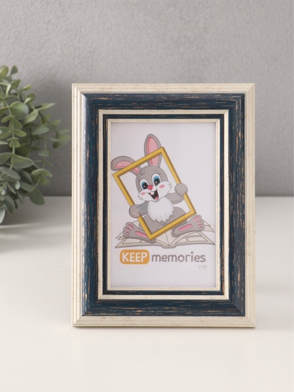 Фоторамка пластик "Рамин" 10х15 см, 1008-4001/9 синий