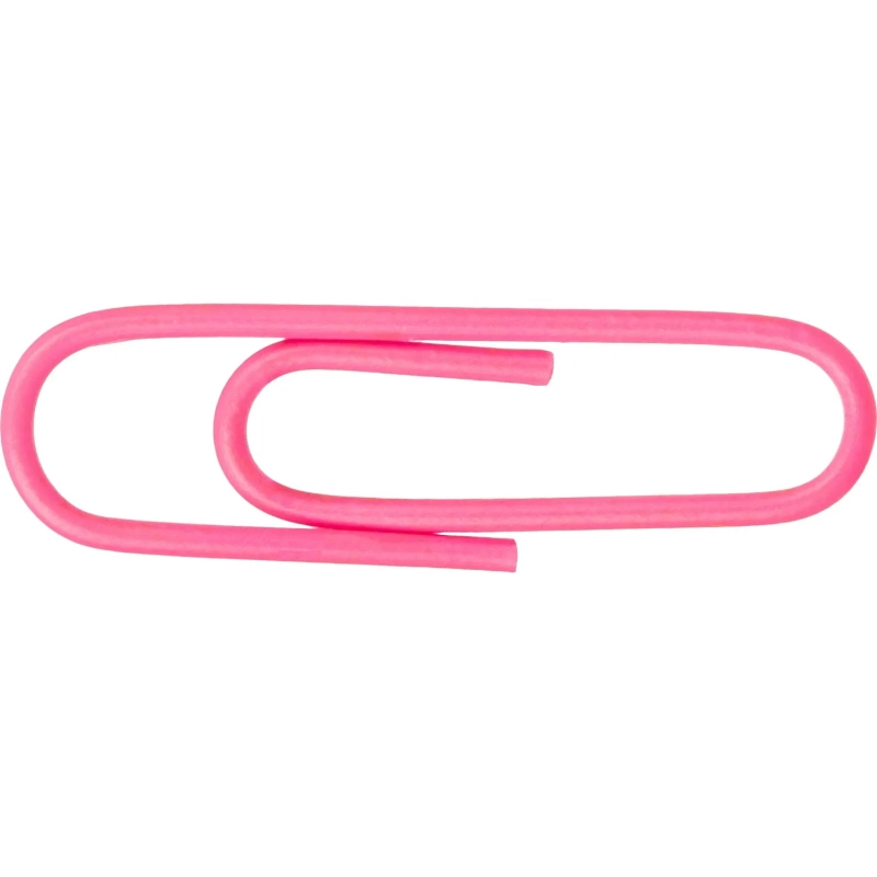 Скрепки с полимер. покрыт, 28 мм, разноцветн, 50шт/уп