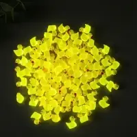 Сувенир полистоун флюоресцентный "Уточки" набор 100 шт 1,5х1,5 см