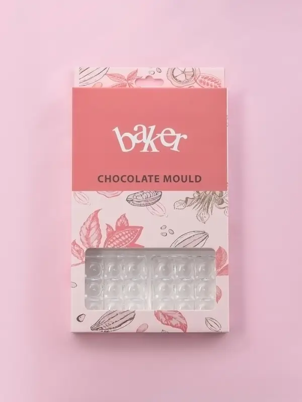 Форма для шоколада и конфет KONFINETTA &laquo;Поп-ит&raquo;, пластик, 6 ячеек 7&times;7 см, 27.5&times;17.5&times;2.5 см, прозрачная