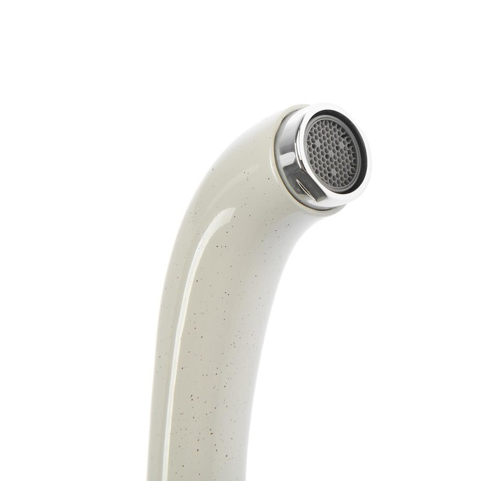 Смеситель для кухни Accoona A4053E, однорычажный, бежевый, глянец Смеситель для кухни Accoona A4053E, однорычажный, бежевый, глянец